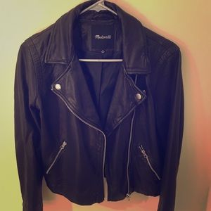 Madewell Washed Leather Moto Jacket